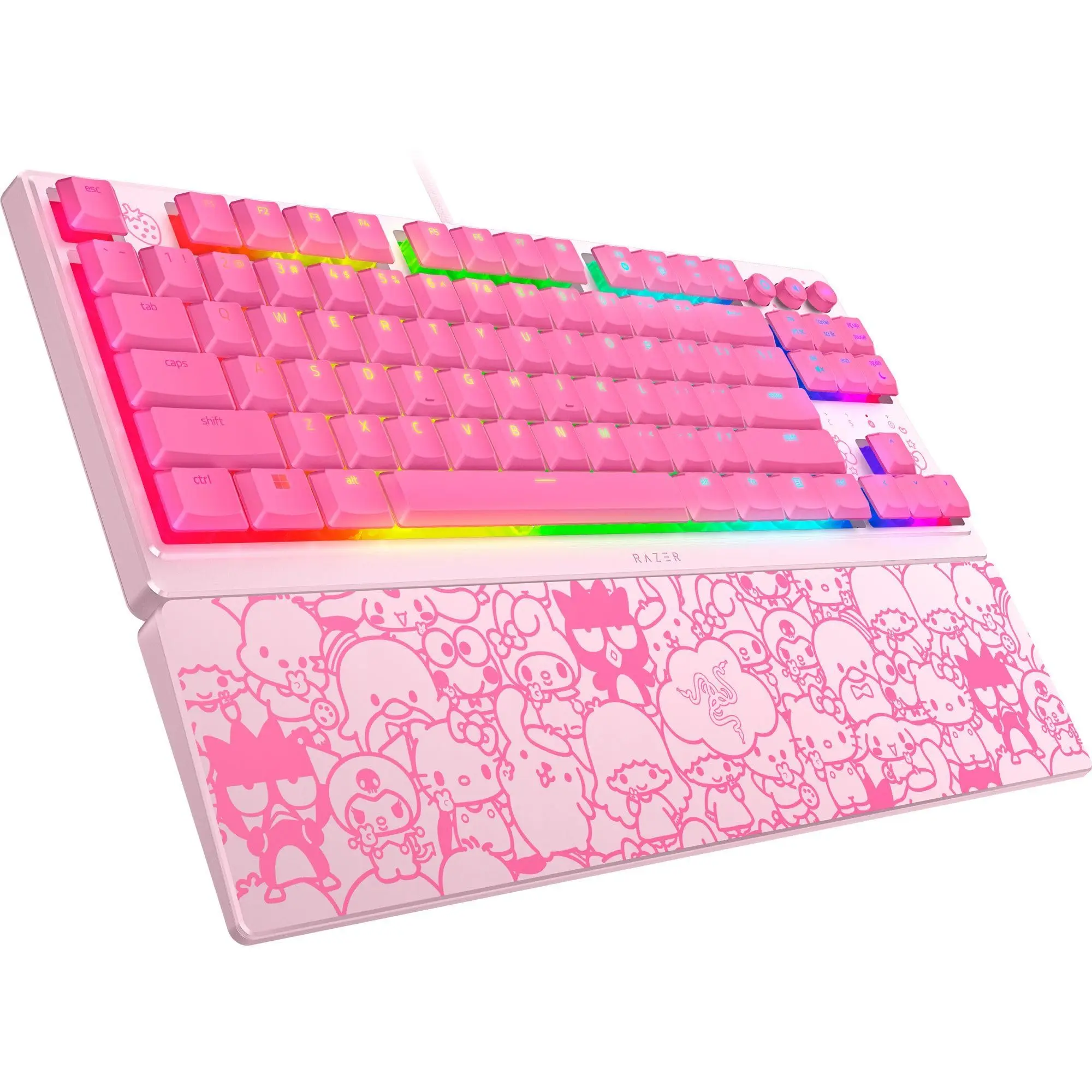 Клавиатура Razer Ornata V3 без ключа Hello Kitty и Friends Edition низкопрофильные клавиши