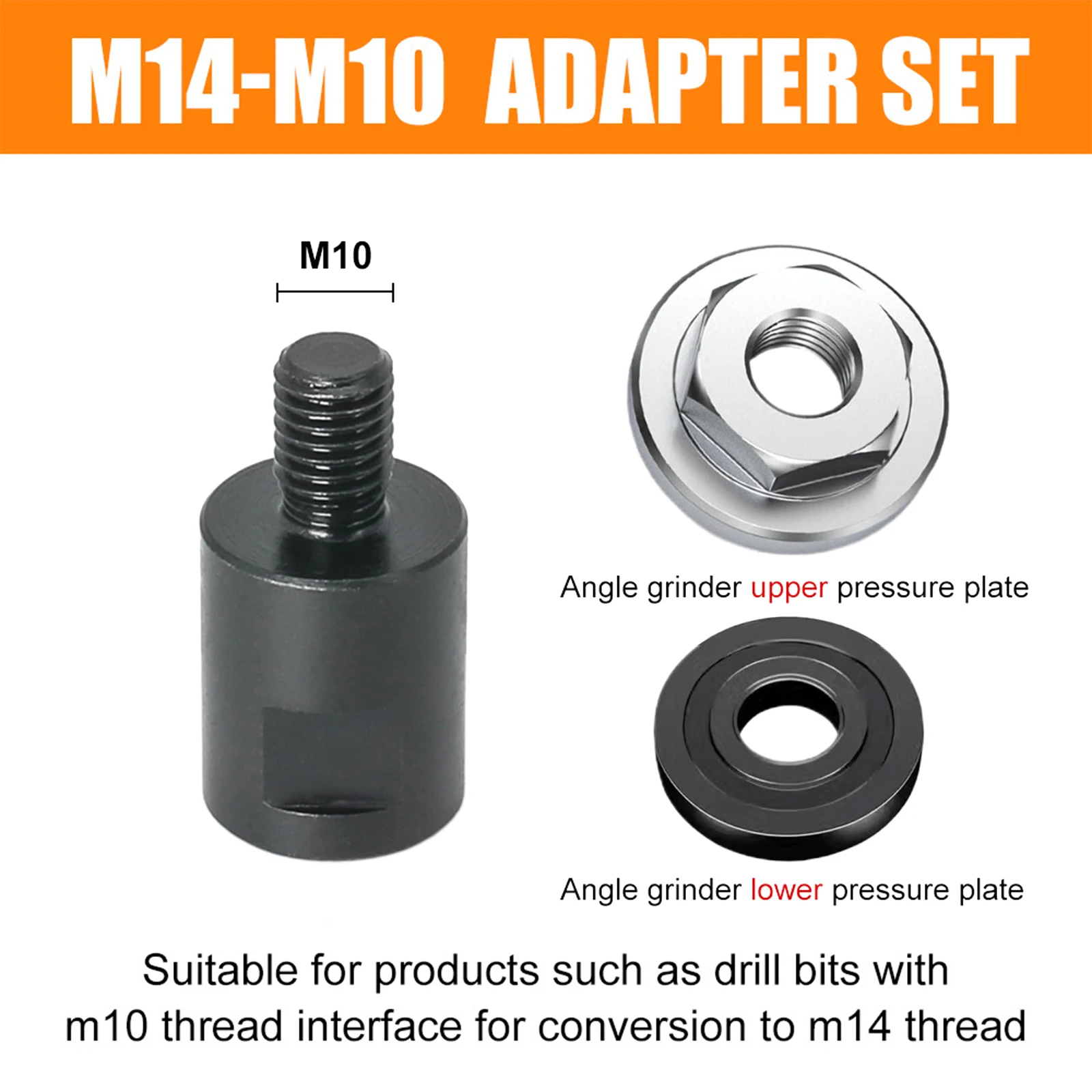 

Угловая шлифовальная машина, аксессуары, конвертер, режущий диск, легко носить с собой M14 M10, набор пластин маленького размера
