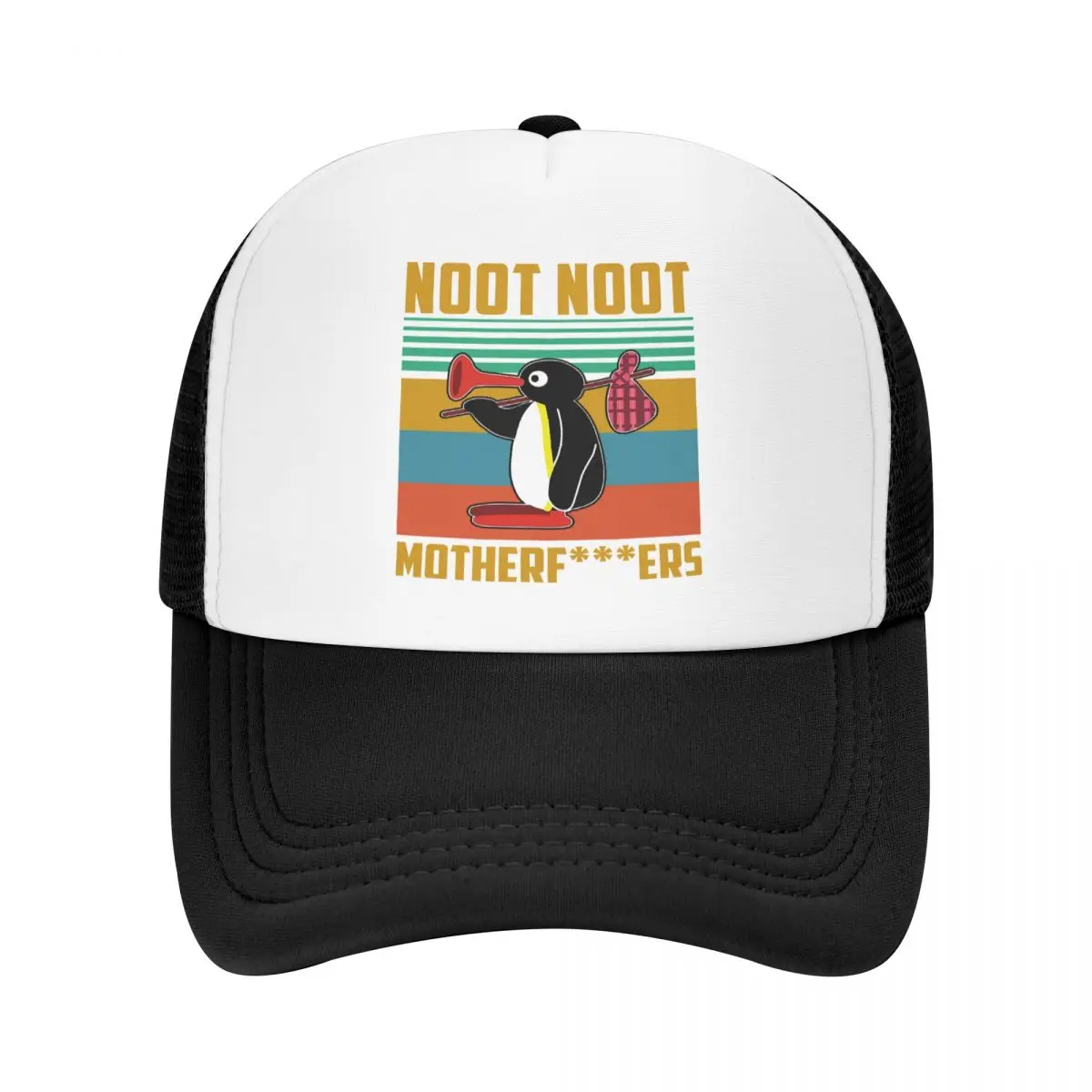 

Punk Pingu Baseball Cap Men Women Breathable Noot Noot Motherfu***st Penguin Meme Trucker Hat Sun Protection Snapback Caps