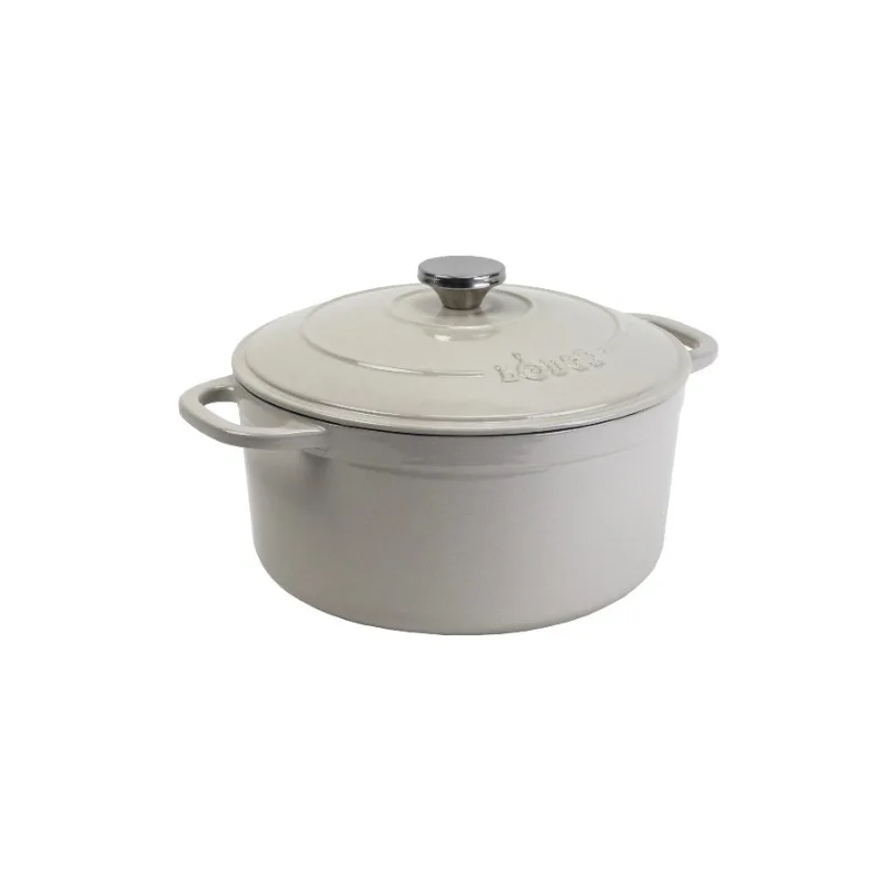 

4 Quart Enameled Dutch Oven, Oyster