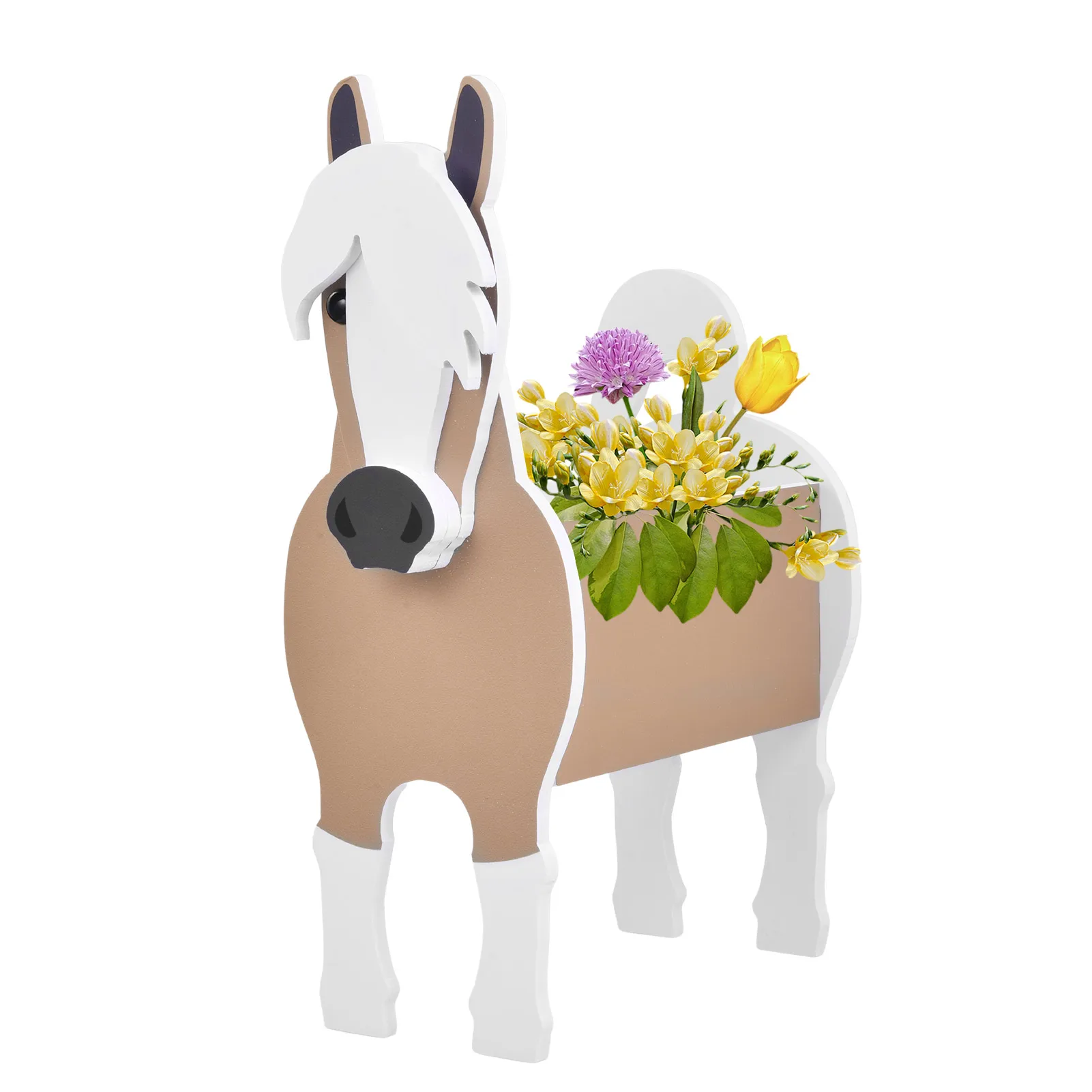 

Цветочный горшок в форме лошади, симпатичный горшок для лошадей, контейнер для растений «сделай сам», ваза для цветов, контейнер для растени...