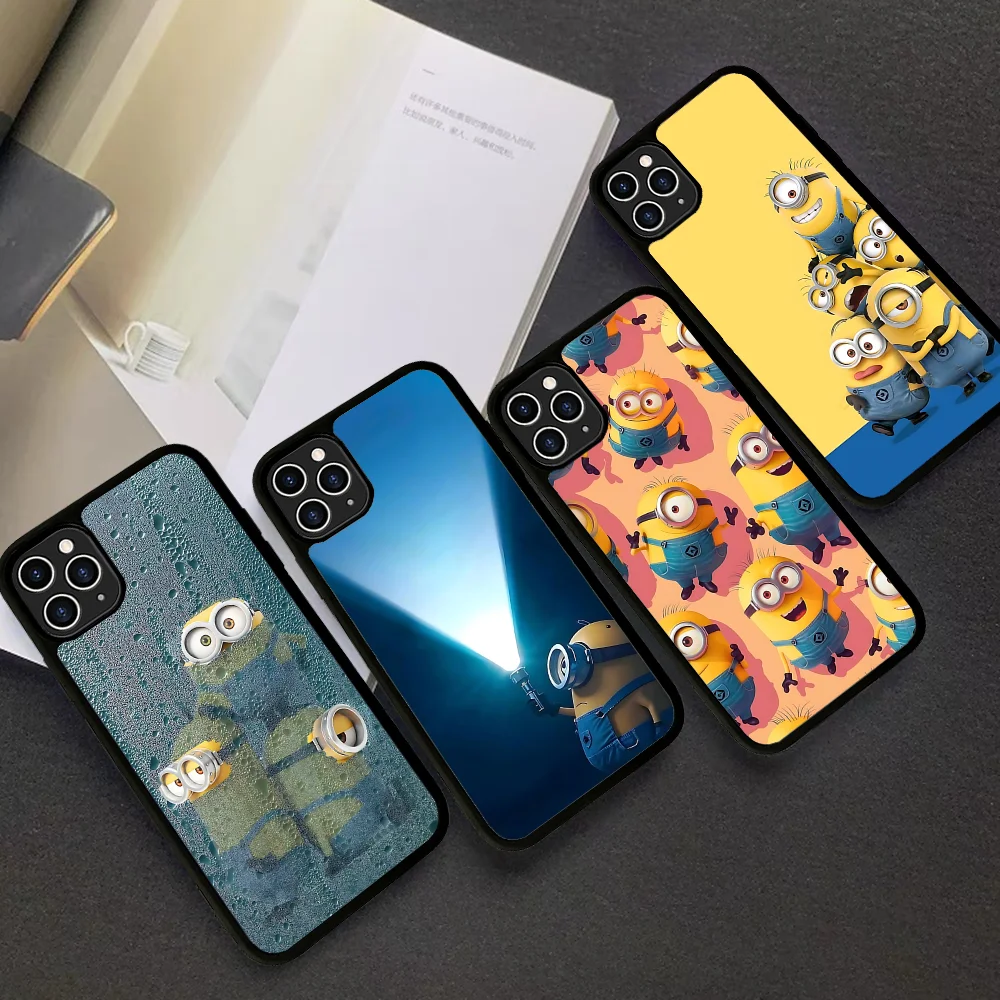 Милый чехол для телефона M-inions силиконовый ПК + ТПУ Samsung S10 20 30 22 23 24 Plus Lite Ultra Cover