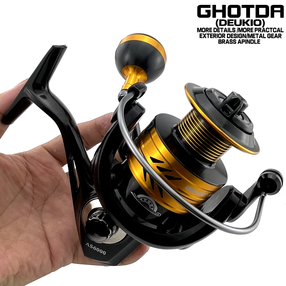 

Spinning Reel 5.0:1 4.7:1 Max Drag Power 10KG Gapless Fishing Reel for Bass Pike Fishing
