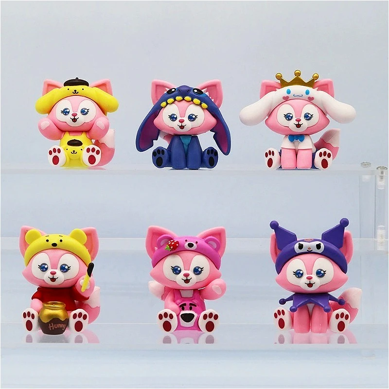 6 шт./компл. LinaBall косплей стежка кукла Дисней аниме Винни Пух мультяшная орнамент