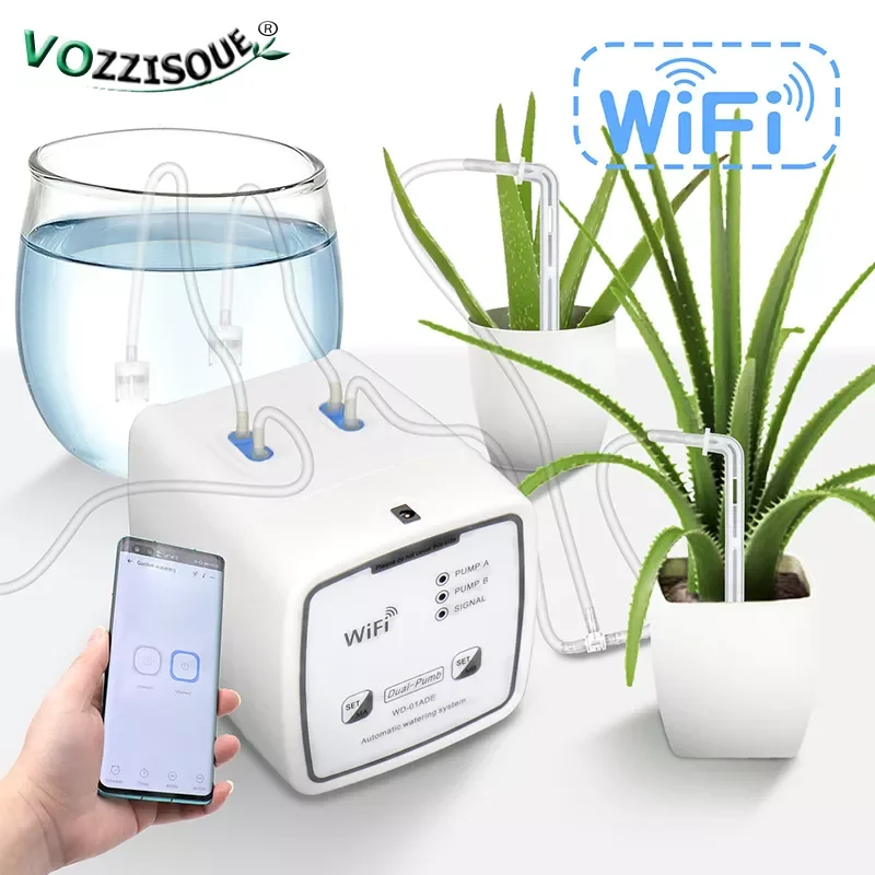 

Home Garden Automatic Self Watering System Kit Intelligent Balcony Household Potted Drip Irrigation Device WIFI Remote Control