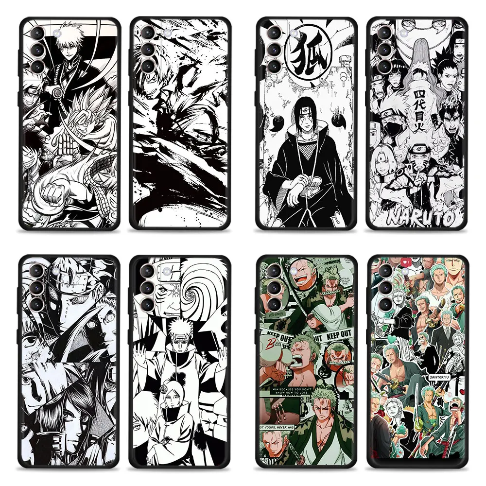 

Phone Case For Samsung Galaxy S22 S21 S20 FE Ultra S10 S9 Plus Capa Note 20 Ultra 10plus Silicone Funda Luffy One Piece Anime