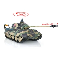 outdoor toys heng long 116 7 0 plastic german king tiger barrel recoil rc tank model 3888a for boys gifts th17518 smt7