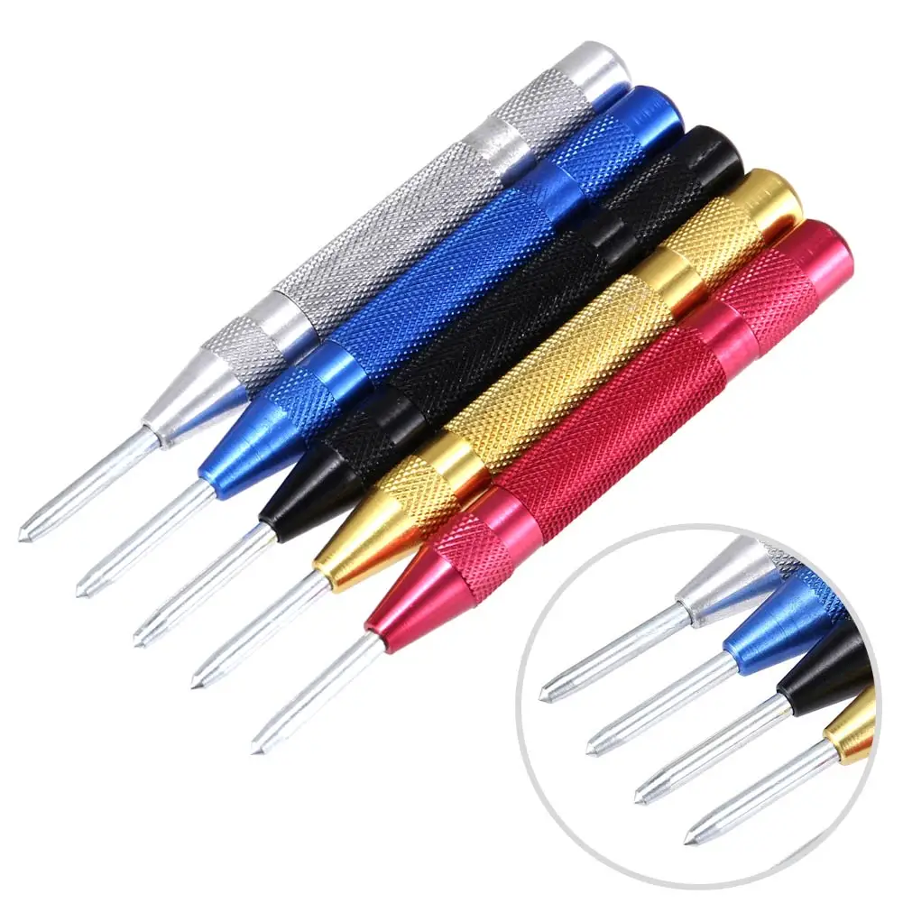 

Automatic Center Pin Punch Strike Spring Loaded Strating Marking Hole Tool Breaker Automatic Center Pin Punch MAZI888