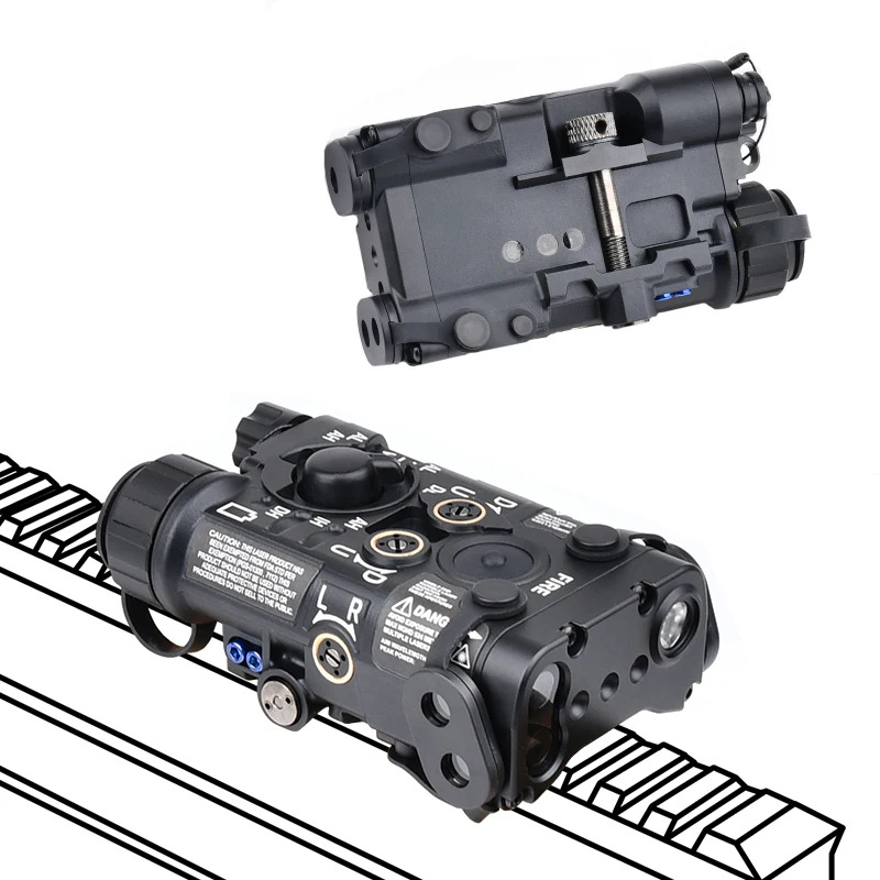 Металлический ЧПУ фонарик для страйкбола красного зеленого синего цвета