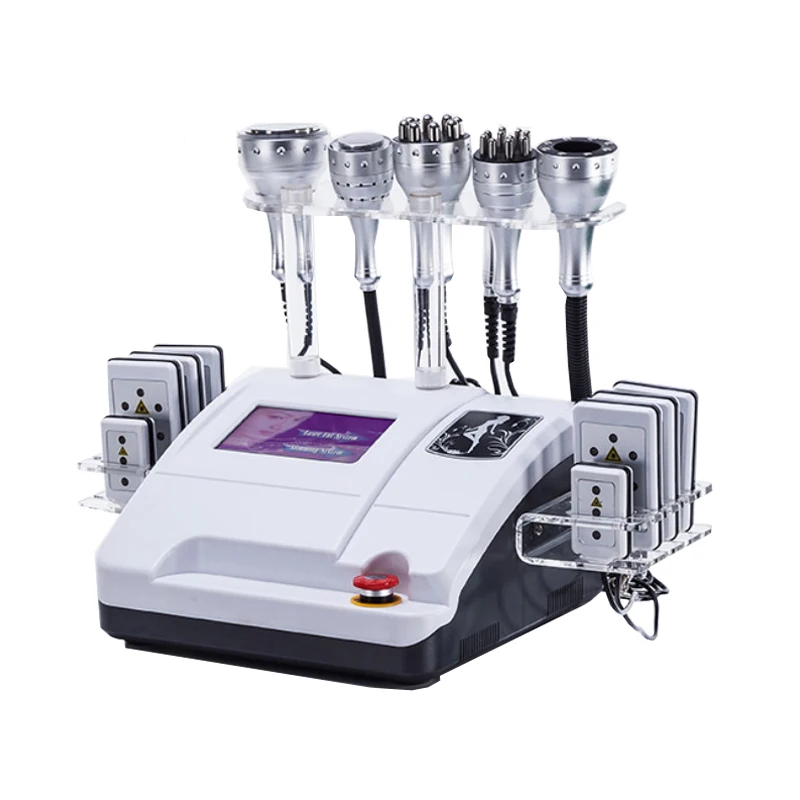 

Hot Sale 40K Ultrasonic Cavitation Vacuum Radio Frequency Laser 8 Pads lipo Laser Slimming Machine for home use