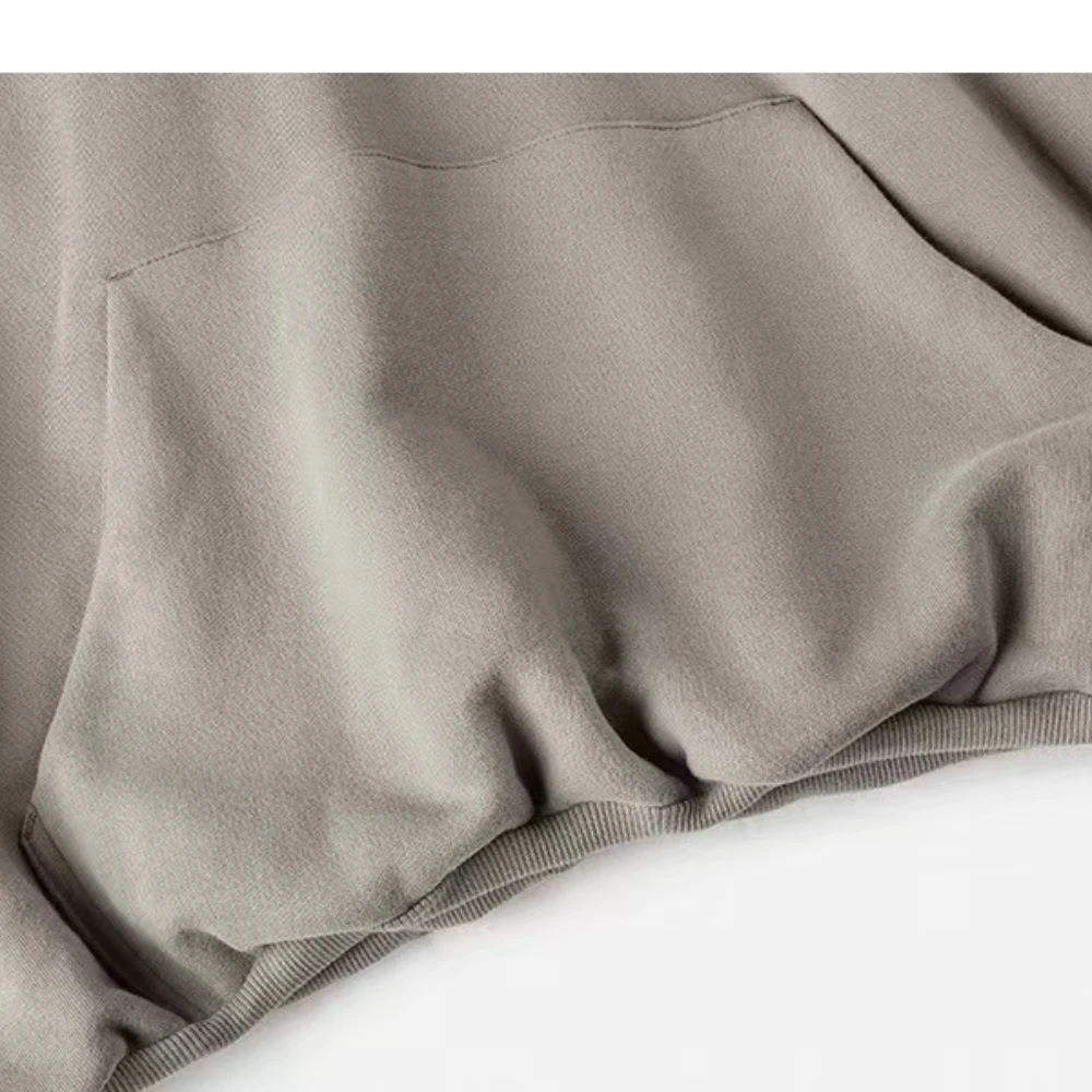 Мужская и женская бархатная хлопковая полиэстеровая толстовка с логотипом 380G