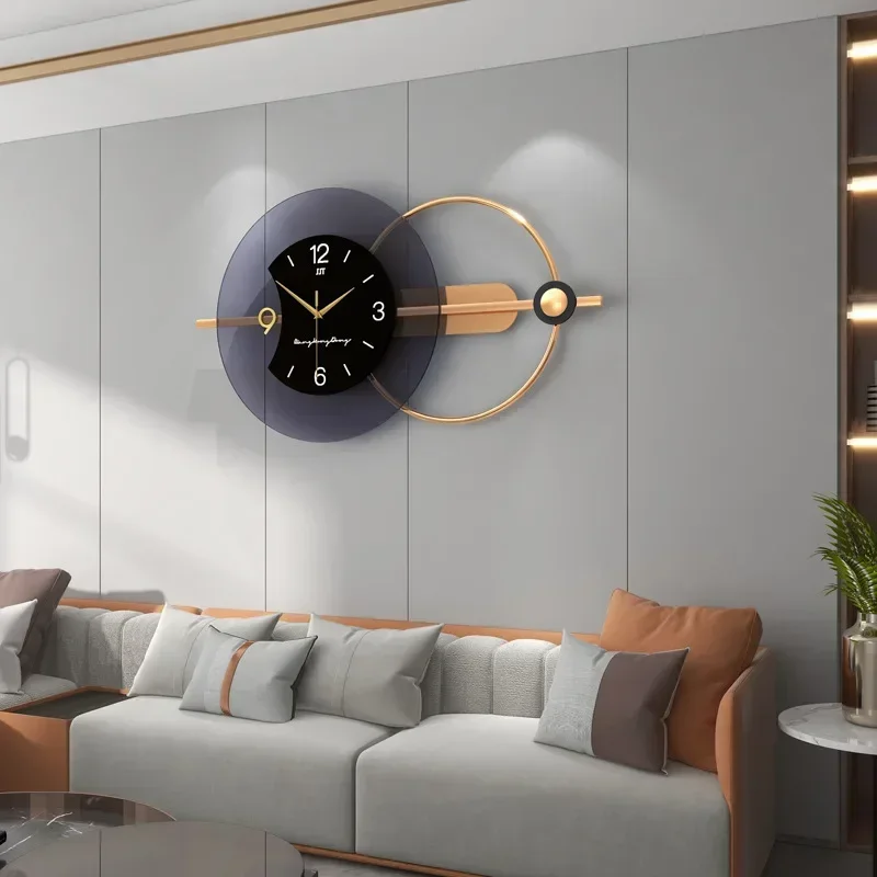 

3D Nordic Living Room Wall Clock Double-layer Three-Dimensional Design Home Watch Clocks Silent Art Decoration Hanging Horologe