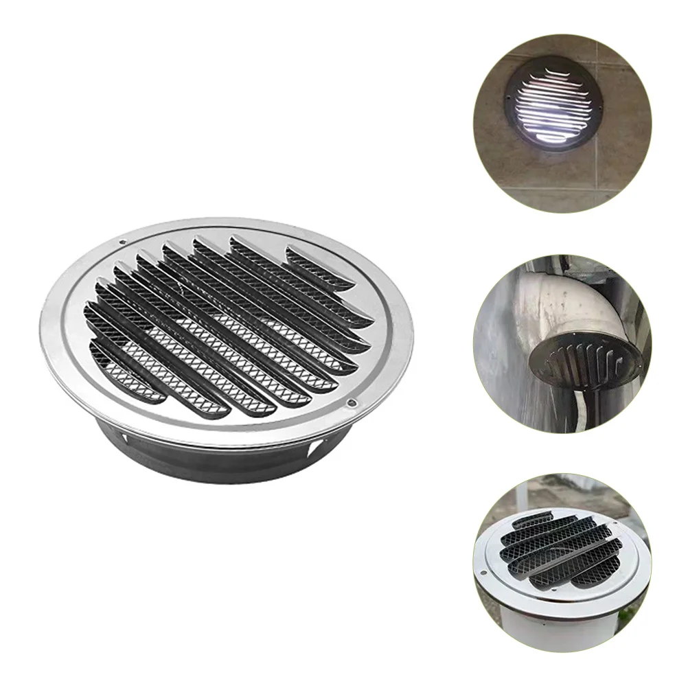 

Cover Vent Air Wall Ventilation Exhaust Dryer Outlet Grille Exterior External Round Screen Stainless Steel Hood Vents Soffit Fan