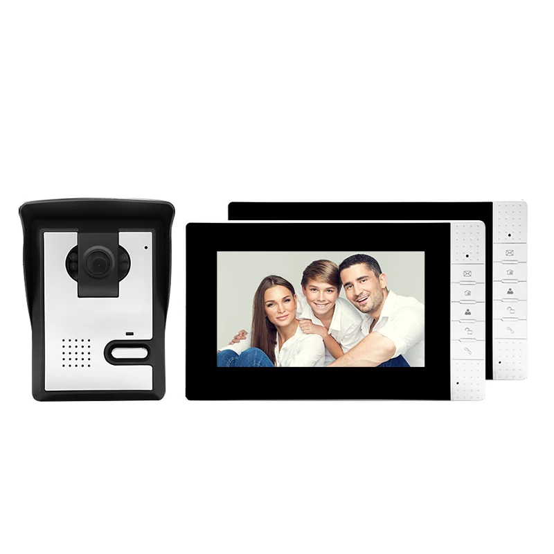 

ABE Easy to install and use multi-apartment 7-inch audio video door phone set, video door phone intercom system waterproof
