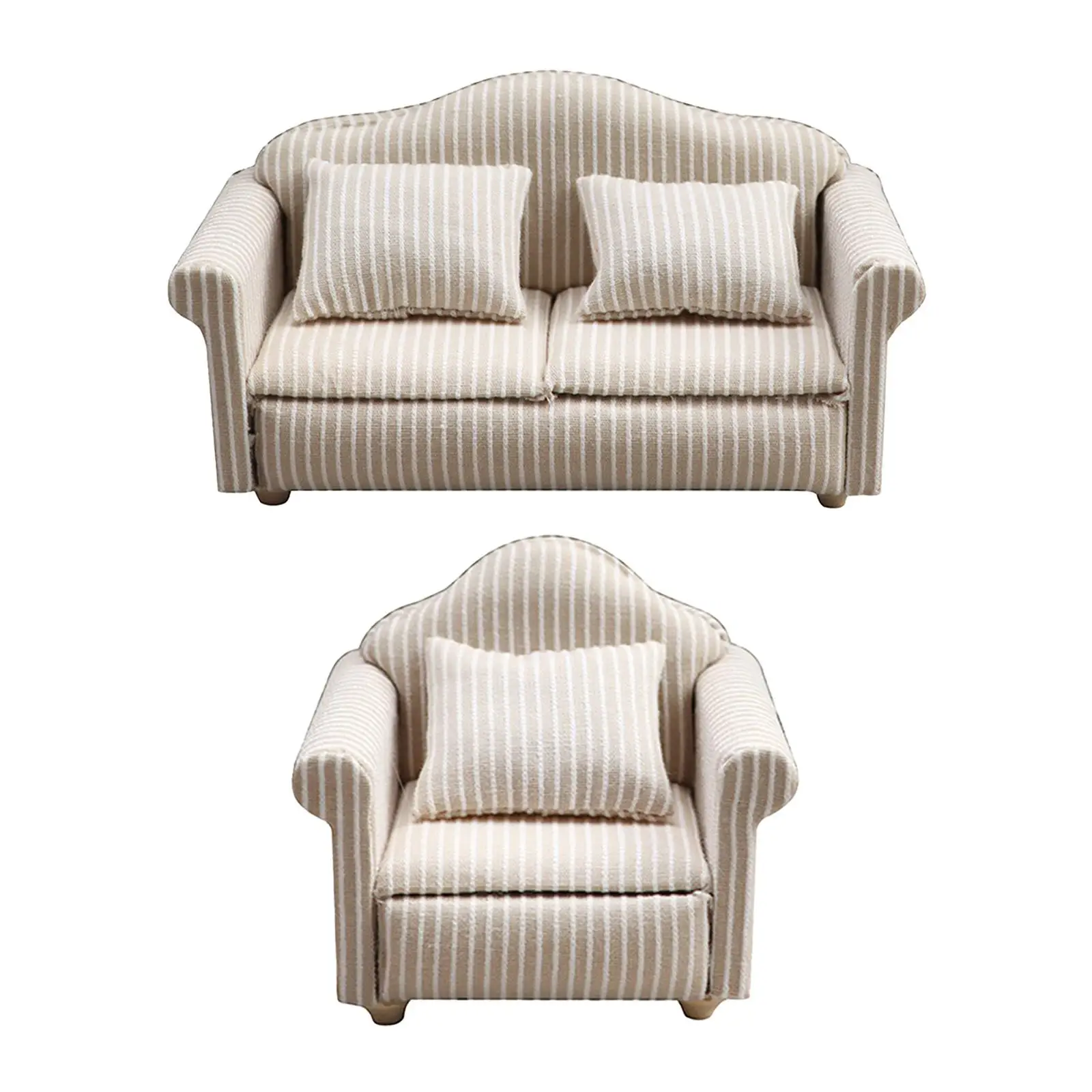 

Dollhouse Couch Simulation recliner Miniature Furniture for Toddlers Kids