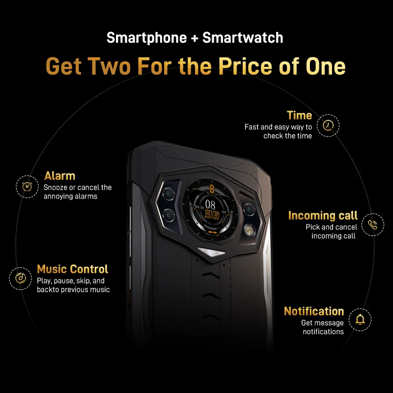 DOOGEE S98 Rugged Phone 8+256GB G96 Octa Core 6.3