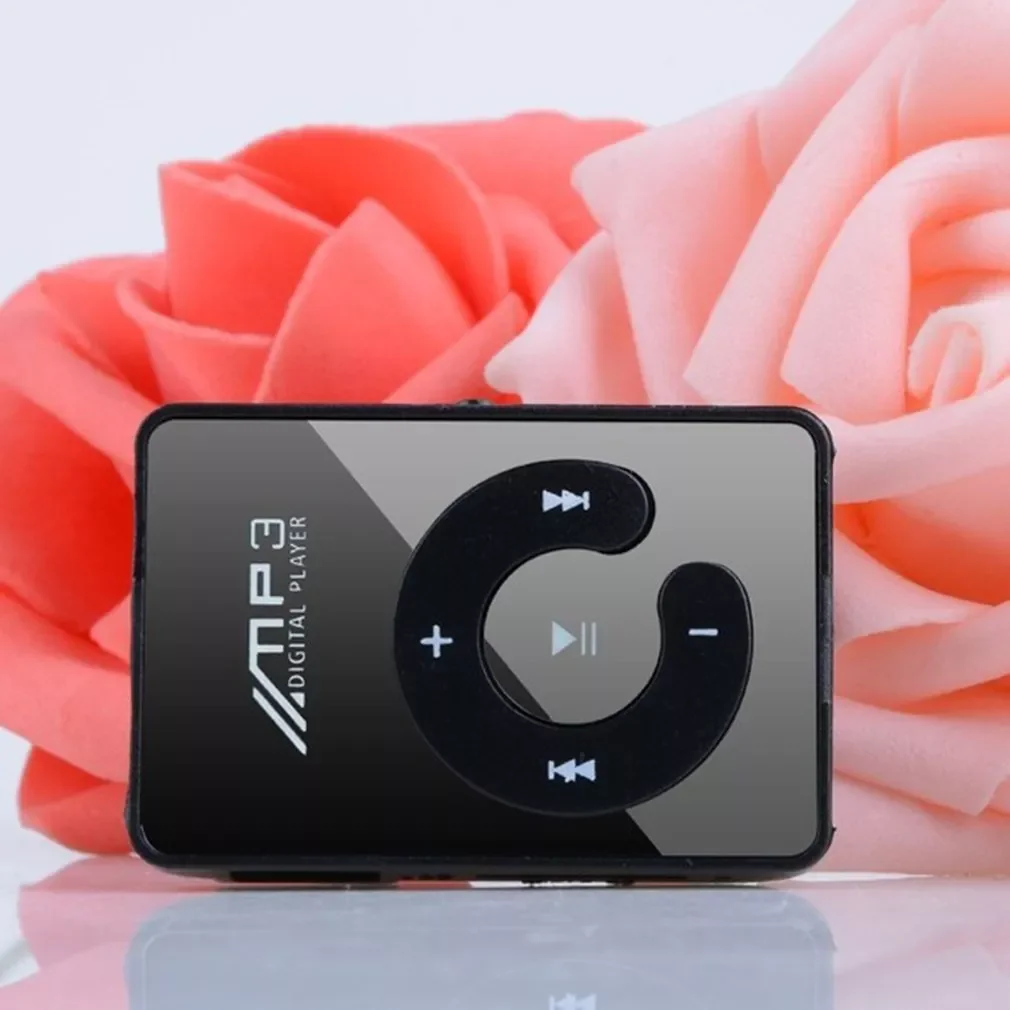 

AUTO PARTS New Mini Mirror Clip MP3 Player Portable Fashion Sport USB Digital Music Player Micro SD TF Card Media Player