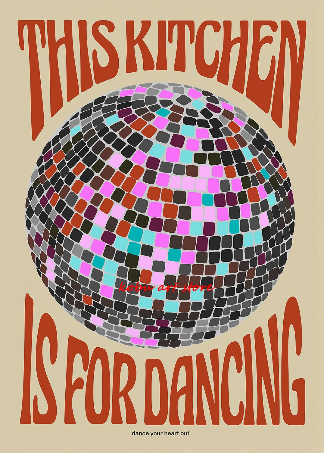 

Картина на холсте "Эта кухня предназначена для танцев"