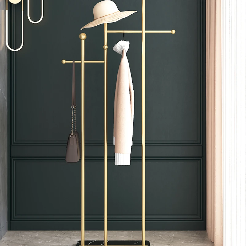 

Luxury designer style coat rack Nordic modern creative floor mounted coat rack Marble coat rack
