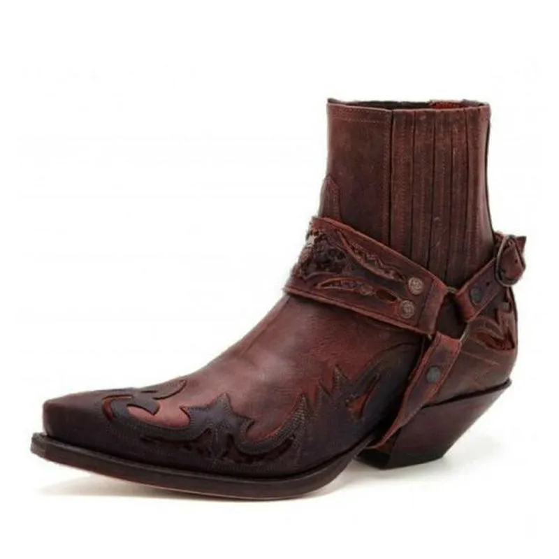 

Men's Men's Plus Size Ankle Boots Autumn Knight Warm Shoes Men's Retro PU Leather Men's Riding Shoes Custom Shoes