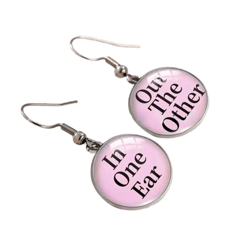 E0BF персонализированные висячие украшения для ушей привлекательные серьги слева