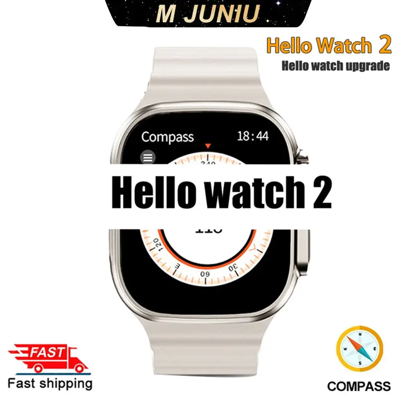 

2023 Hello Watch 2 Smart Watch 2.02inch H11 Ultra Upgrade 1gb 49mm Series 8 Wireless Charging Compass Bluetooth Call Smartwatch
