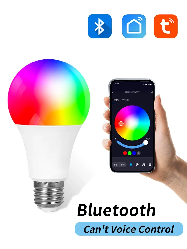 

Tuya Wi-Fi RGB Светодиодная лампа E27