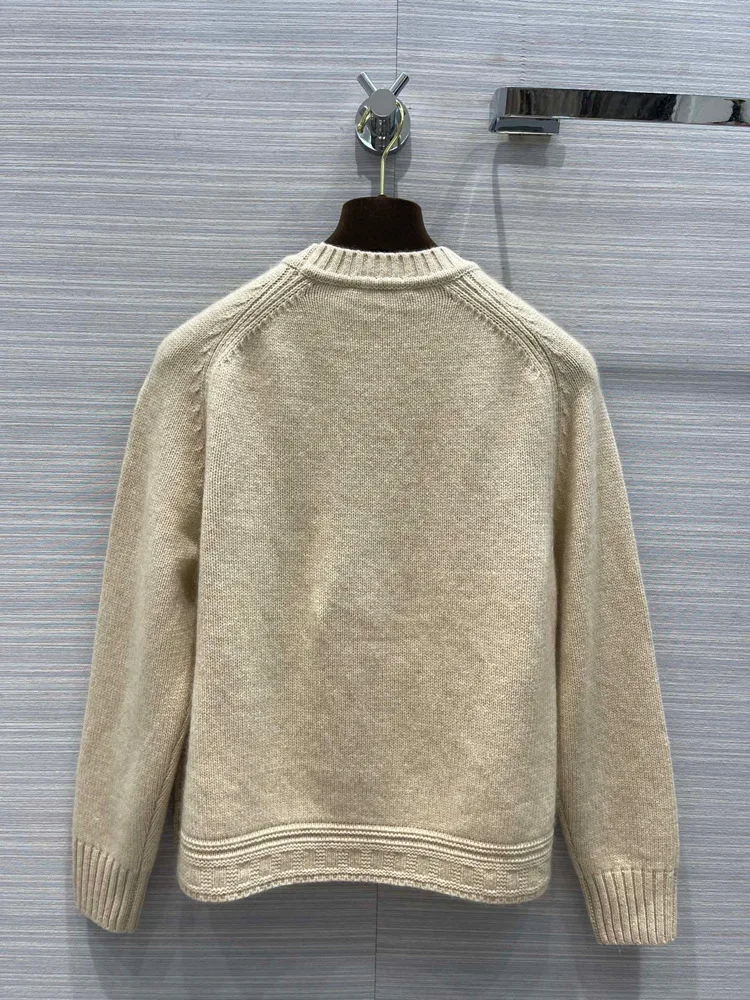 

Simple Split Soft Cashmere Sweater Knitting O-neck Women Jumper Basic Warm Casual Lazy Joker Loose Sweaters Chic High-end