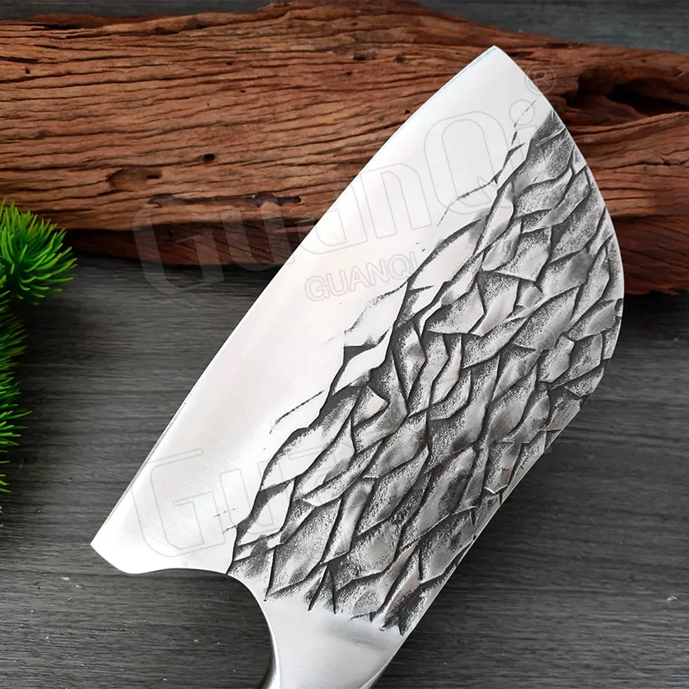 5Cr15 Кухонный нож из нержавеющей стали Кованый мясной Тесак для мяса Нож