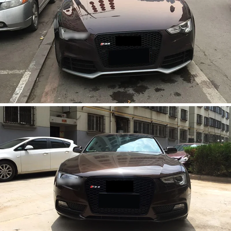 DCGO Решетка переднего бампера маска решетка радиатора средняя сетка для AUDI A5 2012 2013