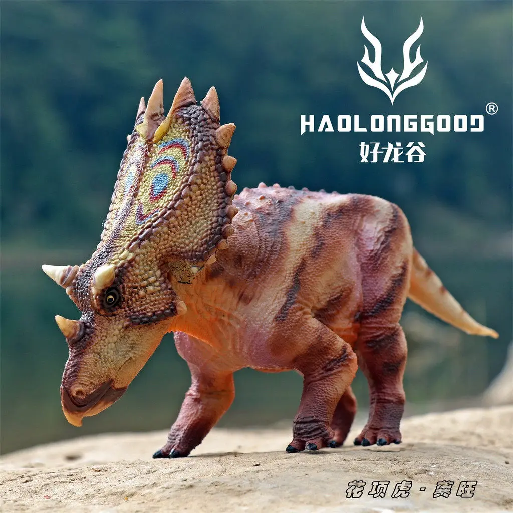 Фото Модель динозавра Haolonggood Utahceratops, масштаб 1:35, научно-реставрированная коллекционная фигурка эпохи Юрского периода для коллекционеров и любителей №2