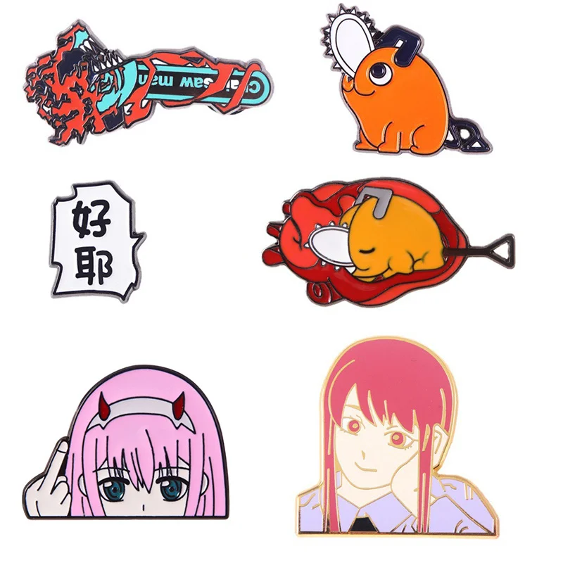 

Anime Chainsaw Man Badge Pin Cosplay Prop Pochita Souvenir Collection Brooch Accessorie