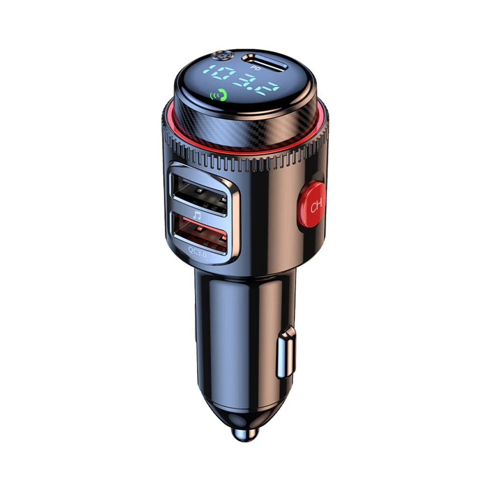 Автомобильный Bluetooth-адаптер двойная быстрая зарядка USB C & QC3.0 поддерживает Hands-Free