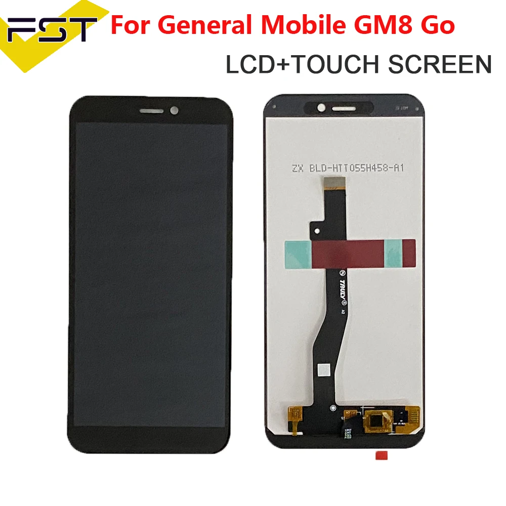 5,5 'для General Mobile GM8 Go GM 8 Go ЖК-дисплей + кодирующий преобразователь сенсорного экрана в сборе запасные части для ЖК-экрана GM9 Go