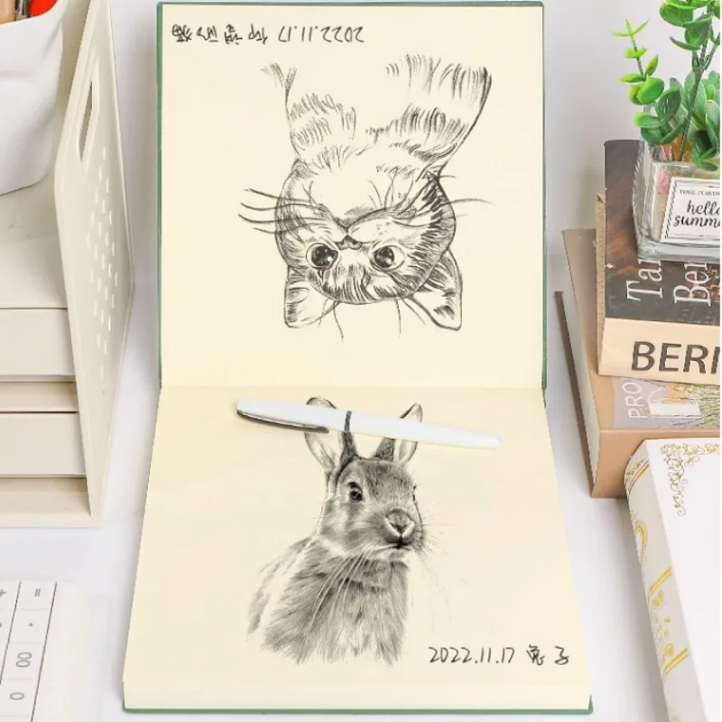 Блокнот А5 из мягкой кожи в простом стиле квадратный блокнот для рисования