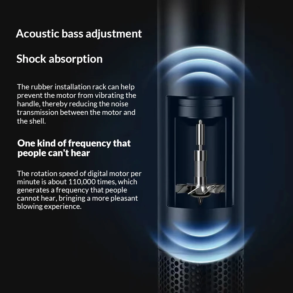 Электрический безлистный фен с отрицательными ионами профессиональный домашний