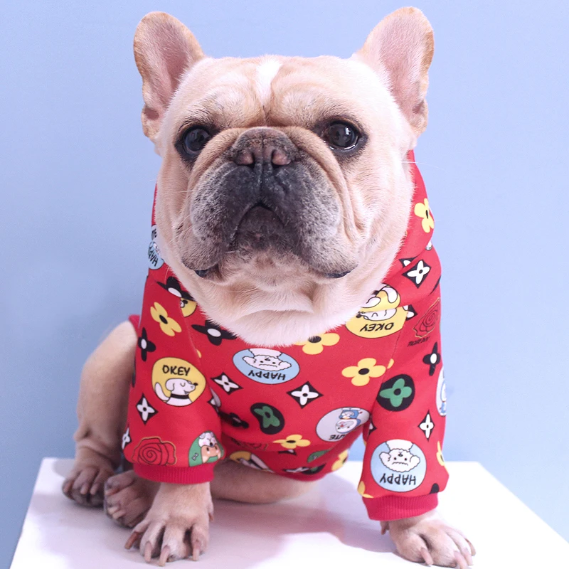 Зимняя одежда для домашних животных с изображением тигра собаки толстовки