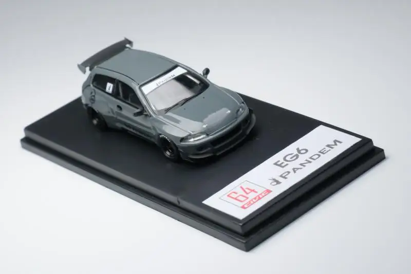 

ONEMODEL cement gray 1:64 rocket rabbit PANDEM Honda CIVIC EG6 alloy car model