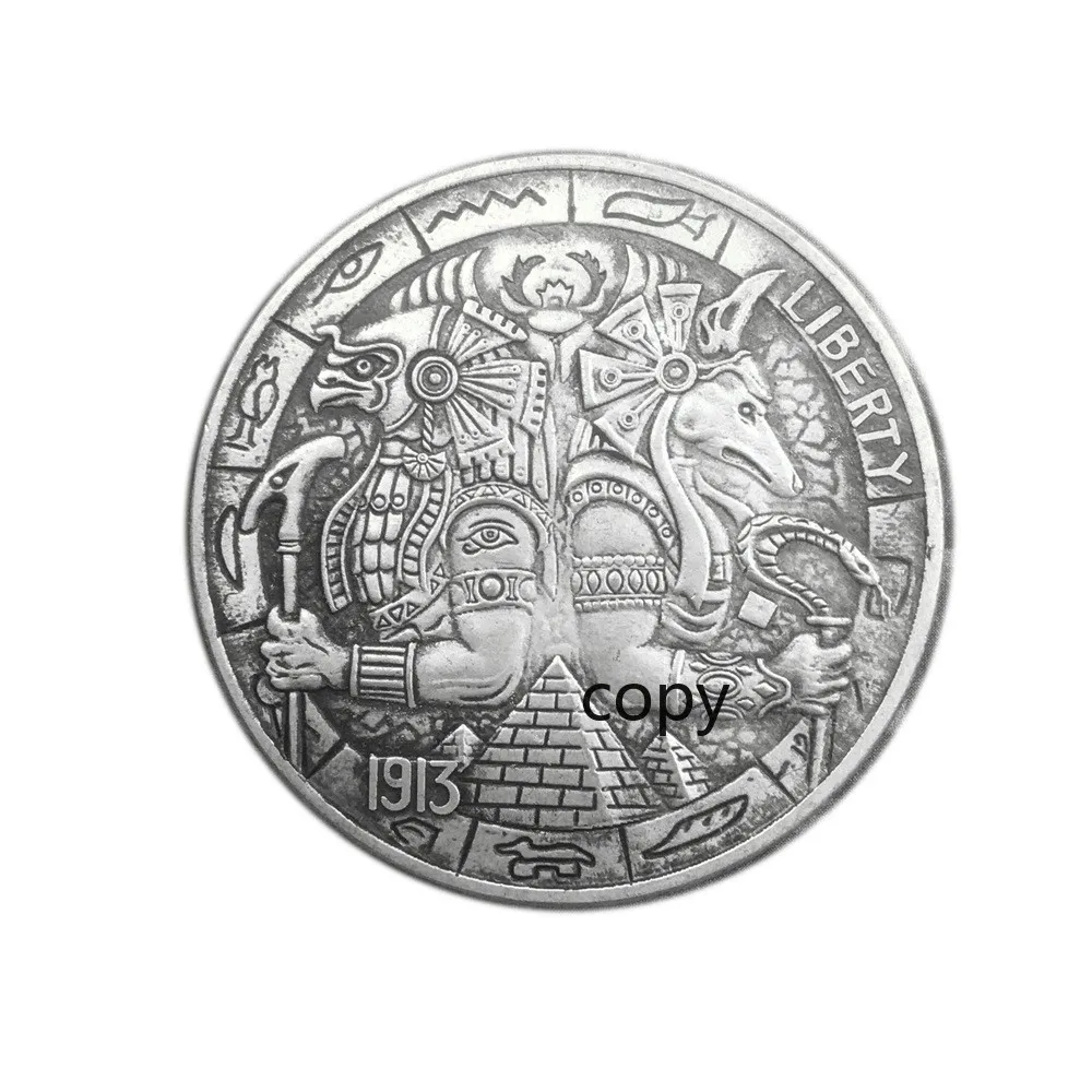 

1Ps Egypt Death Protector 1913 Coin Commemorative Home Decoration Collection Gift COPY COINS