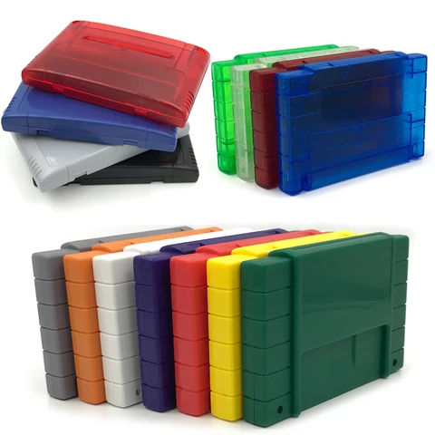 Пластиковый Чехол для картриджа игровой карты SNES SFC