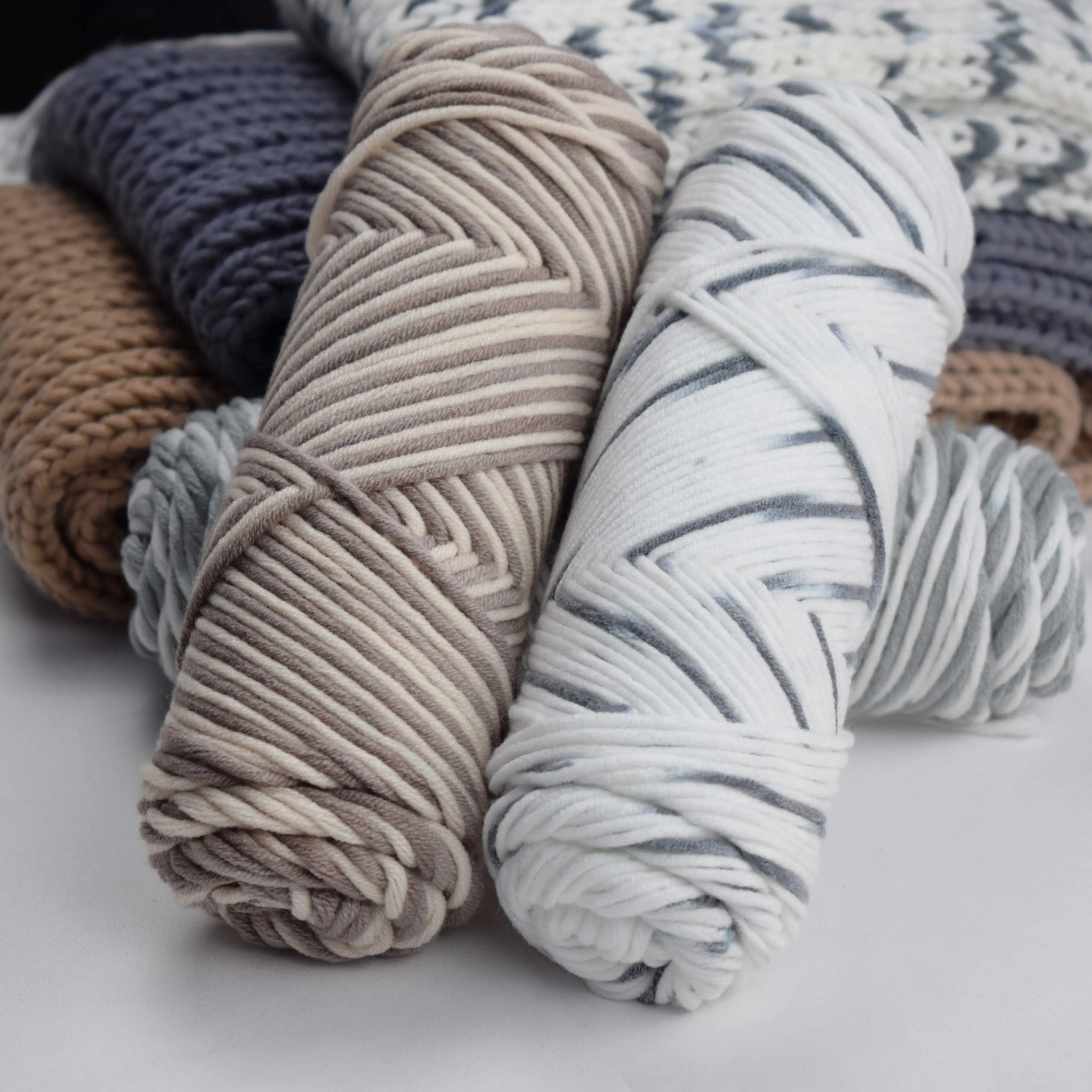 

100g/pcs Chunky Yarn wool blends For Hand Knitting Scarf Sweater blanket hats Soft Thread Crochet Cotton toys diy Yarn knit
