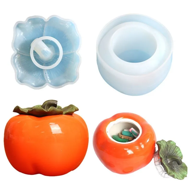 

Persimmon Jar Storage Box Mold Jewelry Box Mold Suitable for Soap Holder