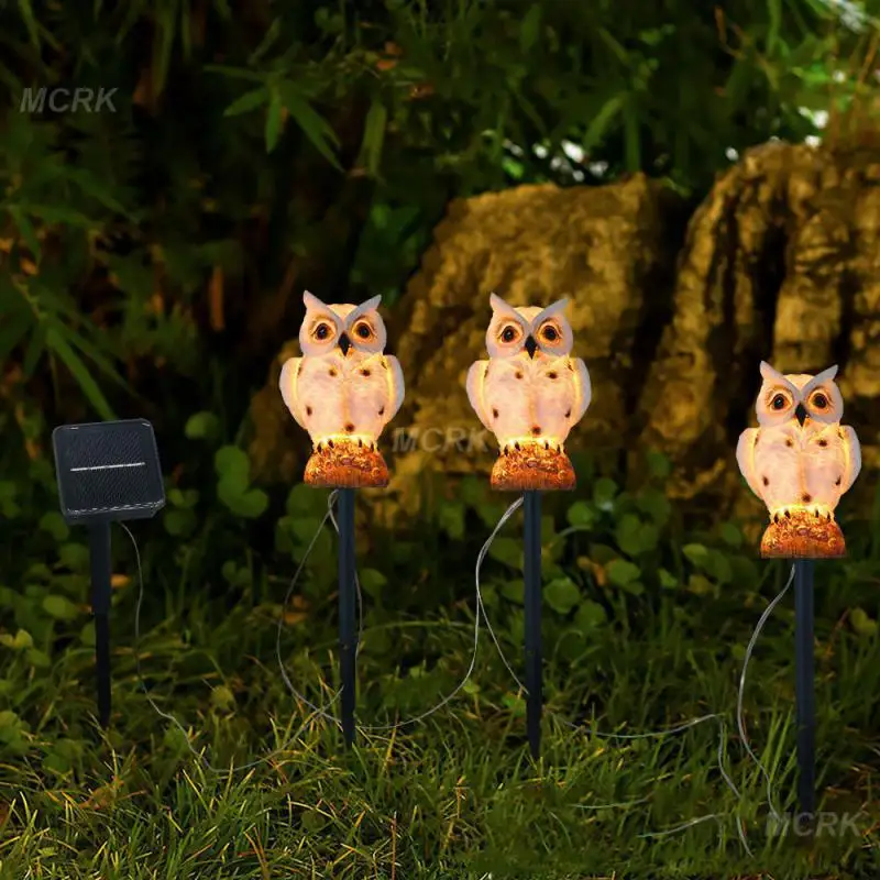 

Сова лампа солнечная энергия прочный водонепроницаемый светодиодный автоматический датчик наружного освещения пейзаж лампа белый лужайк...