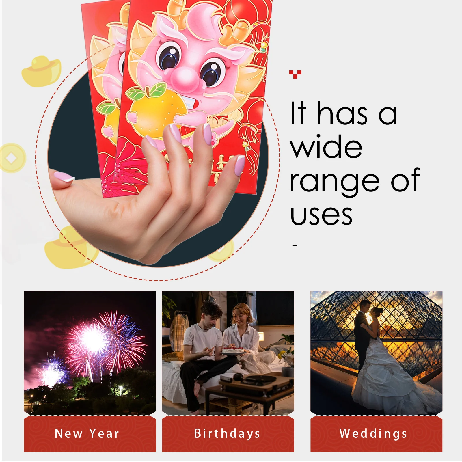 Рисунок 5 - красные конверты в китайском стиле