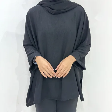 2023 молитва ислам абайя кафтан с длинными рукавами Свободная Повседневная мусульманская абайя кафтан нестандартный Рамадан скромная женская рубашка одежда
