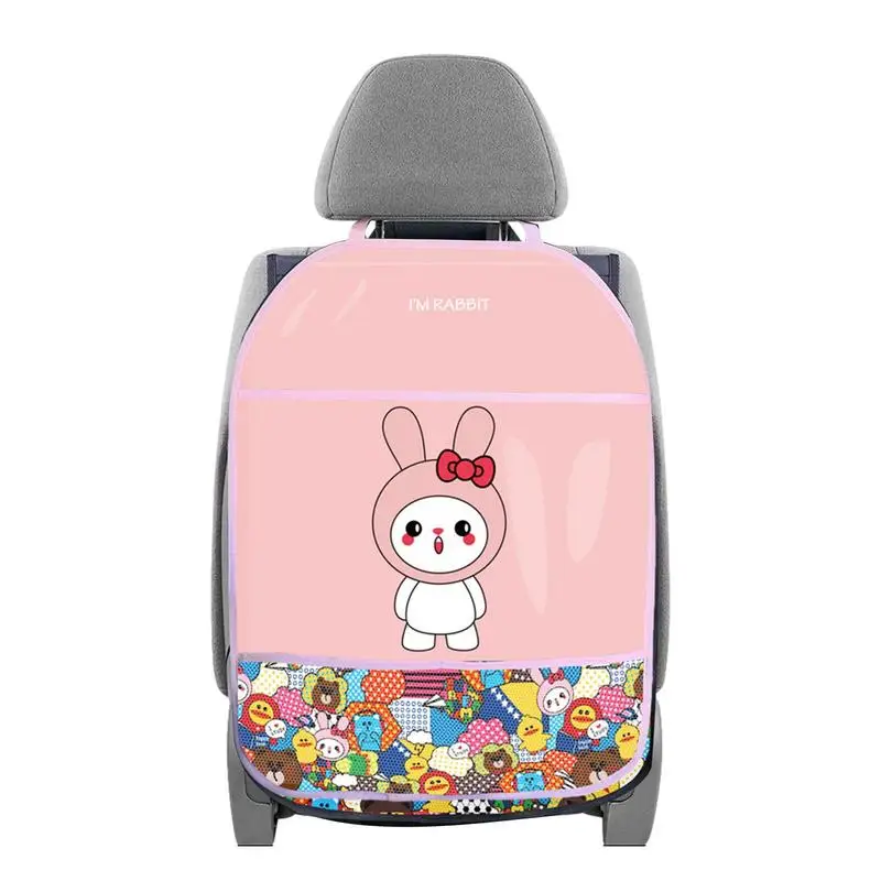 

Car Seat Back Cover Protector For Kids Cartoon Car Anti Kick Mat Waterproof Car Seat Back Protector Anti Kick Pad