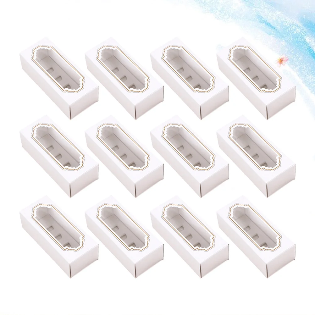 

Box Boxes Kraft Packaging Cupcake Container Paper Gift Cookie Pinstripe Candy Cardboard Mini Biscuits Holder Dessert Containers