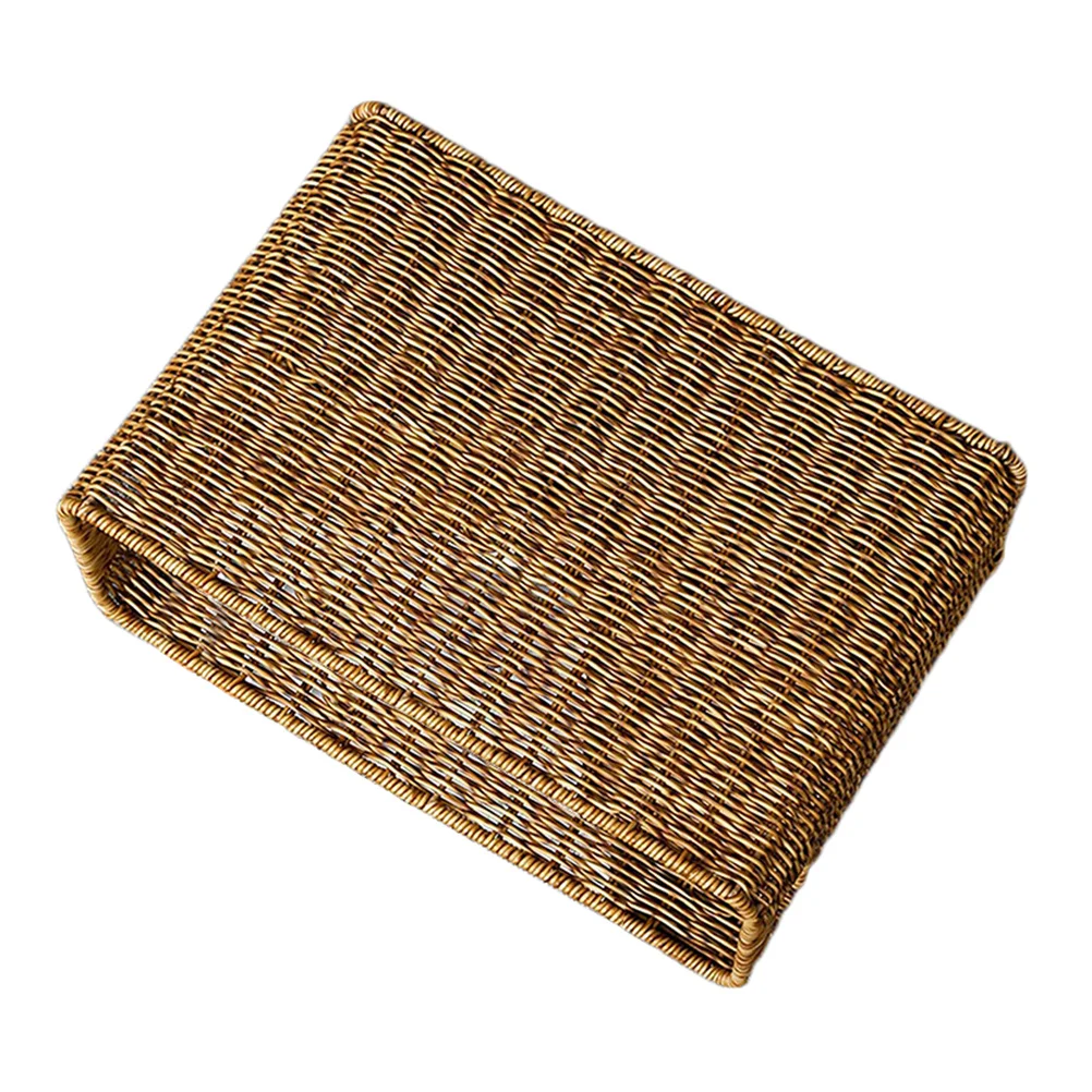 

Stand Woven Toiletries Holder Hand-woven Snack Basket Handled Decorative Vegetables Handwoven Toys Fruit Imitated Rattan