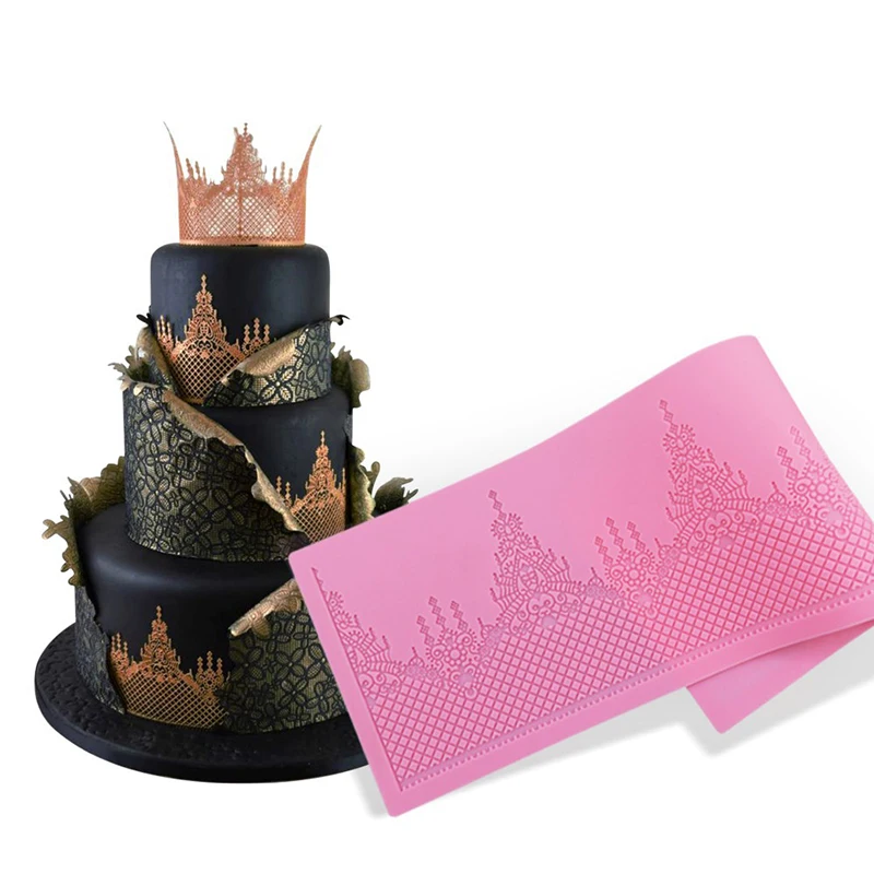 

Fondant Cake Mesh Stencil Stamps Stencils Embossing For Decorating Tool Plastic Spray Mold Cookies Chocolate Drawing Painting