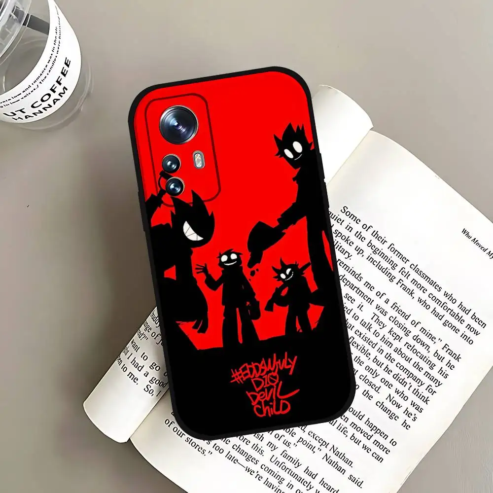 Фото Чехол для телефона с изображением аниме E-Eddsworld для Xiaomi 11 12 Redmi Note 11 5G 8T 9A 9 10T Note 8 9 12SUltra, противоударный, тонкий, черный, чехол №4